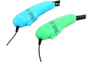 SOLUSTRE 2Pcs Mini Vacuum Cleaner USB Keyboard Cleaner Notebook Keyboard Cleaning Brush Dust Collector (Random Color)
