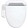 Electric Smart Bidet Toilet Seat with Dryer, 600X, Heated Toilet Seat with Water Filter, Stainless-Steel Self-Cleaning Nozzle, Bubble Cleaning Technology, LED Night Light (Advanced Version)