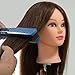 Neverland Professional 22" 100% Real Human Hair Hairdressing Equipment Styling Head Doll Mannequin Training Head Tools Braiding Cutting Student Practice Model with Clamp
