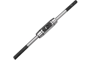 sourcing map Adjustable Tap Wrench Handle, for Metric M6-M14 Taps, Thread Tap Holder Reamer Hand Tapping Tool for Machinist Repair, Die-Casting Body