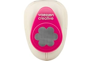 Vaessen Creative Perforatrice de Papier, Taille M, Fleur, Pour Projets DIY, Scrapbooking, Création de Cartes et Plus