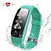 Produktbild Fitness Tracker mit Herzfrequenz, DBPOWER IP67 Wasserdicht Fitness Armbanduhr mit Activity Tracker, Schlafmonitor,mit Kalorienzähler ,Schrittzähler für Android und IOS (Grün)