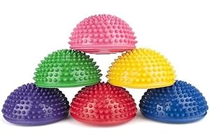Lot de 6 dalles d'équilibre, exercices de stabilité, tremplin pour enfants à l'intérieur ou à l'extérieur, favorise la coordination et l'équilibre