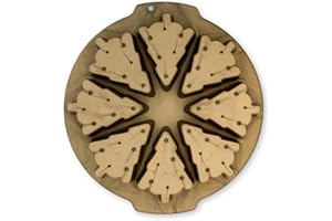 CÉCOA • Moule Silicone 8 Gâteaux Sapins de Noël • Silicone 100% Alimentaire • Sans BPA • Anti-Adhésif • Four, Frigo, Congélateur • Températures -40°C à +230°C