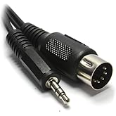5 Polig DIN Stecker Zum 3,5 mm Klinkenstecker Stereo Stecker Audio Kabel 1,5 m [1.5 Meter/1,5m]