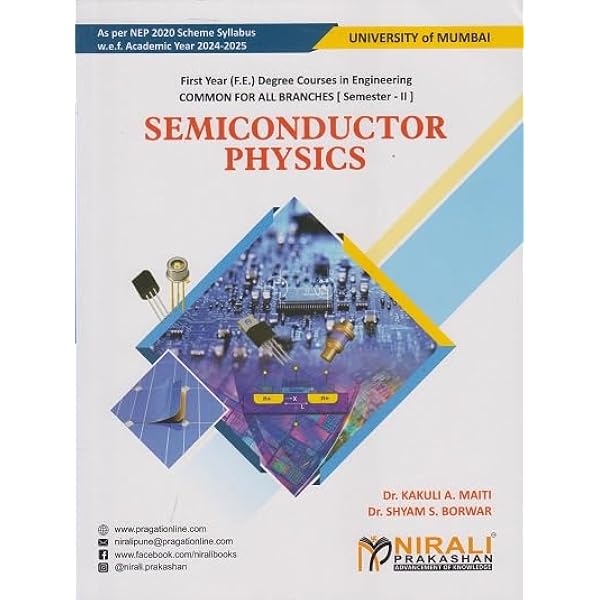 Semiconductor Physics For Common To All Branches First Year
