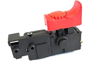 cityfly Interruptor de taladro ajustable para Bosch Gsb13 RE Accesorios de herramientas eléctricas Color rojo y negro Portátil Soporte de interruptor ajustable duradero