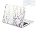 Produktbild Samtaiker Macbook Case Marmor Pattern Sleek Hard Cover für Macbook Air 13 Zoll + Keyboard Skin Europäische Versionen (Weiß)