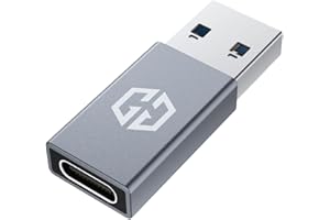 GRAUGEAR Adaptateur USB-C vers USB 3.2 Gen 2 - Transfert de Données Rapide 10 Gbit/s, Connecteur Type-C Femelle vers Type-A Mâle, Double Face Pratique