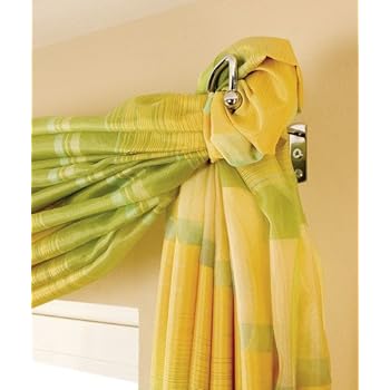 Drapierhaken Dekohaken Gardinenstange 2 er Set Gardinenhaken messing