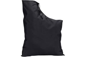 MOMOTOU Leaf Blower Vacuum Bag Oxford Fabric Zippered Leaf Collection Bag Replacement Leaf Blower Storage Bag for Shredder Garden Vacuum Cleaner Leaf Blowers (Black)