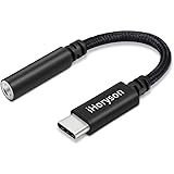 USB C auf 3.5mm Kopfhörer Adapter, iHoryson Typ C Aux Audio Adapter für Samsung A8S/Note10/S20, TAB S5/S6, Google pixel, Huawei Mate 20, Mate Rs, P40 Pro, iPad Pro, HTC U11, OnePlus 7pro, Xiaomi, SONY