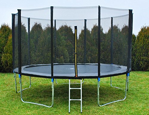 Trampolin 366cm Gartentrampolin Komplettset Sicherheitsnetz Leiter TÜV GS #3252 - 2