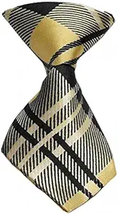 Mirage Pet Products Dog Neck Tie, Cream Plaid
