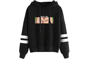YIMIAO Hombre Sudaderas con Capucha One Piece Japonesa Anime Pullover Anime Niña Mujer Luffy Rey de los Piratas Hoodie