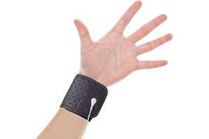 Tvouanz Grounding Wristband with 15ft UK Cord, Earthing Wrist Strap for Sleeping Better, Grounding Bracelet to Protect Your Wrist Comforty