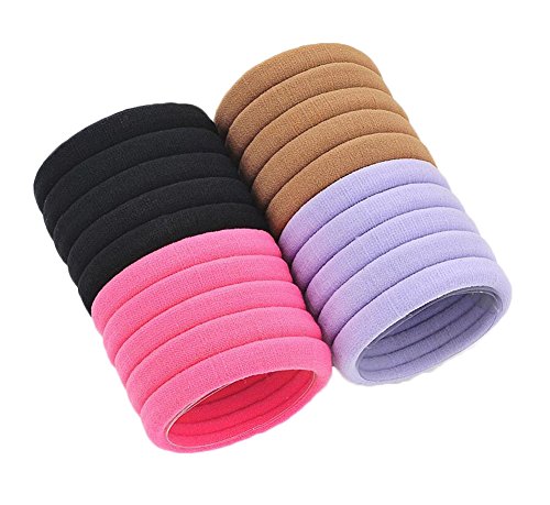 Hair Tie Band Rope Ring Ponytail Holder Set of 40