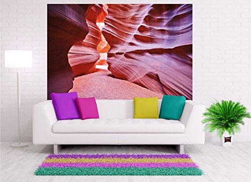 Fototapete Antelope Canyon Wand-dekoration – Wandbild Slot Canyon Poster-Motiv by GREAT ART (210 x 140 cm) - 2