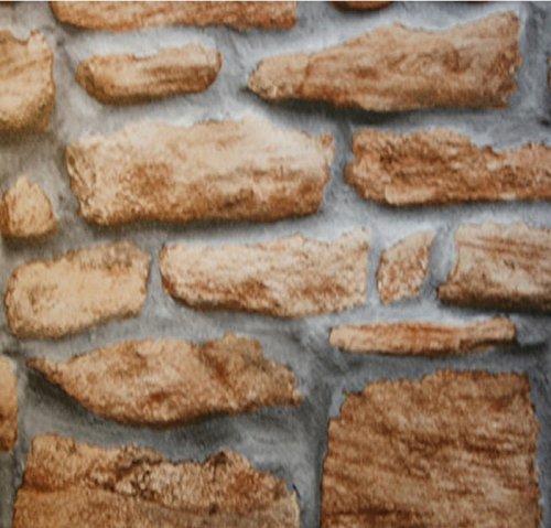 Klebefolie Steinwand Mauer rustikal - Möbelfolie Dekorfolie 45x200 cm