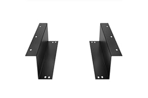 ACROPAQ Mounting Bracket for Cash Drawer, Under-Mounted, 2 x Rails, for 33 cm Cash Drawer, Easy Assembly, Robust Steel Mounting Rail, Bracket, Cash Drawer, 09024-33 cm, Black