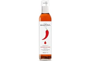 MANTOVA Huile extra vierge aromatisée au piment - Produit 100% italien - Huile d'olive de catégorie supérieure - Extrait à froid - Haute Qualité Fratelli Mantoue depuis 1905 (Piment)