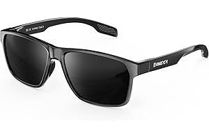 BONDDI Gafas de Sol para Hombre, Gafas de Sol Polarizadas para Mujer con UV 400, Montura TR90 para Correr, Conducir y otras Actividades Deportivas al Aire Libre