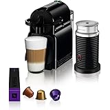 Nespresso Inissia con Aeroccino EN80.BAE, Macchina da caffè di De'Longhi, Sistema Capsule Nespresso, Serbatoio acqua 0.7L, Ne