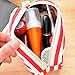 Fashion Lady Make Up Bag Cosmetic Bag Toiletry Bag Handbag Holder Bag Pen Case (Red)