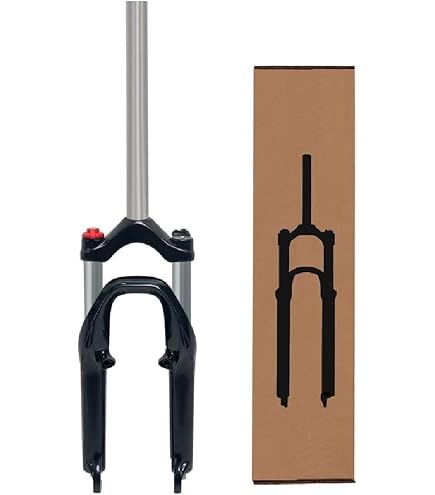 Fourche Suspension VTT 20 Pouces Mécanique - Course 100mm, Pivot Droit 1-1/8", QR 9x100mm, Frein Disque 74mm