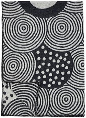 Klippan Vinyl Black Lambswool Blanket
