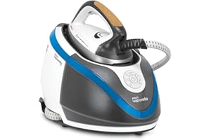 Polti Vaporella Next VN18.25, Centro de Planchado con Caldera de Alta Presión Max 6.5 Bar, Potencia 2200 W, Función Turbo, Autonomía Ilimitada, Depósito 1.3 L, Pulso de Vapor 400g, Blanco y Azul