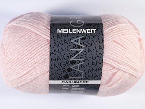 LANA GROSSA Meilenweit 50g Cashmere, 3 - Puderrosa