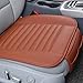 Produktbild Einzelsitzabdeckung PU-Leder-Bambuskohle-Schutz Mat Kissen Orange Fahrzeug Fahrzeugfront Ohne RückenlehneMengonee