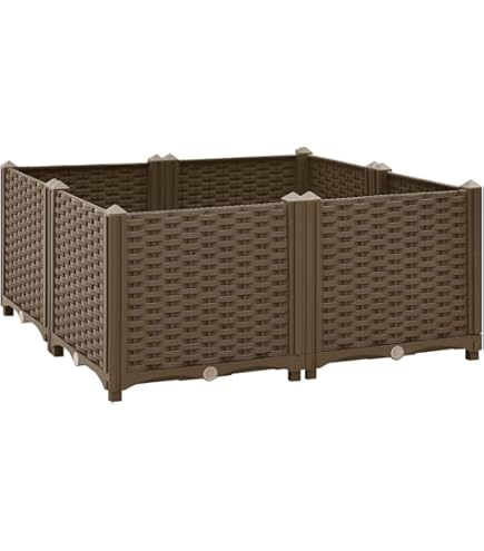BooGardi Plantenbak van hout, in 10 maten, 90 cm, bloembak, verhoogd bloembed, tuin, balkon, terras, plantenbak, bloemen, kruiden, groenten en fruit