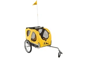 M-Wave Dog - Remolque de Perro para acoplar a la Bicicleta