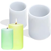 Kerzenform Silikon Set – 5 Stück, Wiederverwendbare Gießformen Für DIY Kerzen, Seife & Harz