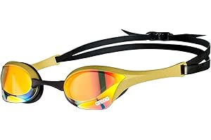 arena Cobra Ultra Swipe Mirror Occhialini Nuoto da Gara Unisex Adulto, Occhialini Piscina con Lenti a Specchio Curve, Anti-Appannamento, Protezione UV, 5 Ponti Nasali Intercambiabili