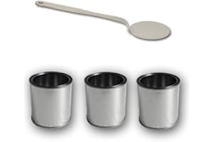 Deka Interieurbouw Zubehör-Set für Bio Ethanol/Gel Brennstoffdosen 0,25L + Deckel + Flammenlöscher