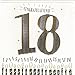 Produktbild Wendy Jones-Blackett elegante, großformatige Glückwunschkarte mit zum 18. Geburtstag - veredelt durch Prägung, Folienauflage und Kristallen WH001