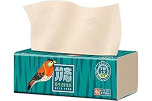 ISHEEP Soft Tissues for Everyday Use, Eco-Friendly, Super Soft, Strong & Sustainable, 100% Bamboo 4-Ply Facial Tissue (80 Sheets)