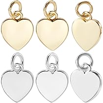 Gouden hartvormige hanger met vingerafdruk