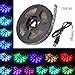 Produktbild LED Strip Streifen, GLISTENY Hintergrundbeleuchtung Stripe Licht Beleuchtung RGB IP65 Wasserdicht Dekorative Flexible Licht Zeichenkette für TV Lichterkette Fernsehapparat Notizbuch 50-200 cm+USB Kabel DC5V 150CM Strip
