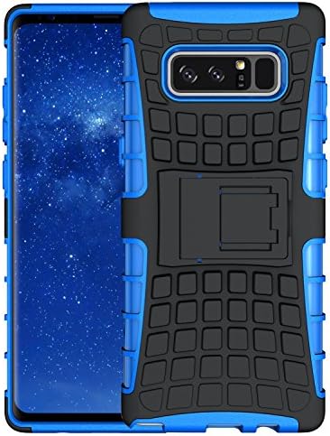 Samsung Galaxy Note 8 Case, Rugged Armour Heavy Duty Shockproof Protective Phone Case Cover with kickstand for Galaxy Note 8 - Blue