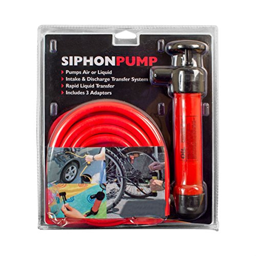Mehrzweck-Siphon-Pumpen-Kit Benzin-Diesel-Fluid-Absauger Transfer Wasser Flüssigkeits-Treibstoff mit 3 Adapter - 2