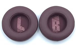 HESUPY Poduszki na uszy do słuchawek LIVE 400BT/460NC, wymienne nauszniki z wygodną gąbką pamięciową, izolowane szumy, części naprawcze zestawu słuchawkowego (czerwone)