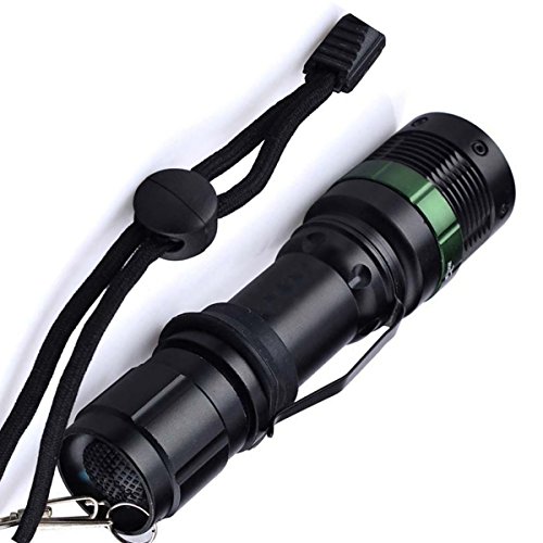 Heemepink Einstellbarer Fokus Super Helle Cree Q5 LED Taschenlampe Aluminium Zoomable Fahrradlampe mit 360 Fahrrad Taschenlampen Berg Halter - 2