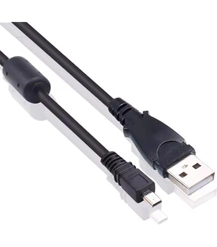 Vhbw USB / Micro USB Cable 1m White Compatible With Sony Cyber-shot DSC