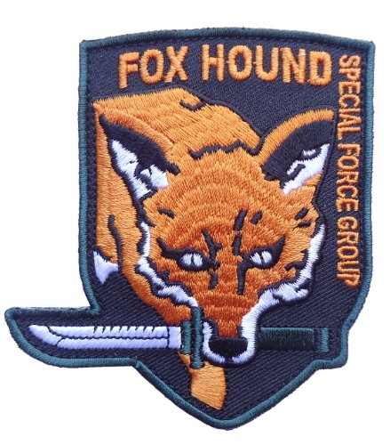 Metal Gear Fox Hound Foxhound Special Force Original Logo embroidered aufnäher patch