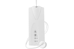 SuperRollo Enrolladora de correa eléctrica GW70, montada en superficie plana, incluye sensor solar y temporizador, accionamiento por persiana enrollable, persianas enrollables de hasta 30 kg, SR10070