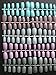 120 Multi-Pastels Short to Medium Square Full Cover Nails by Pretty Poppet